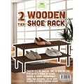Shoe Rack 2/Tier Choco product photo - Price Busters Variety