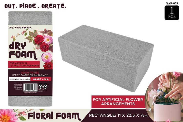 1 Piece Dry Floral Foam Brick 11x22. - 5 × 7 cm