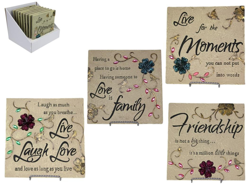 Garden Plaque with Wording – 20cm