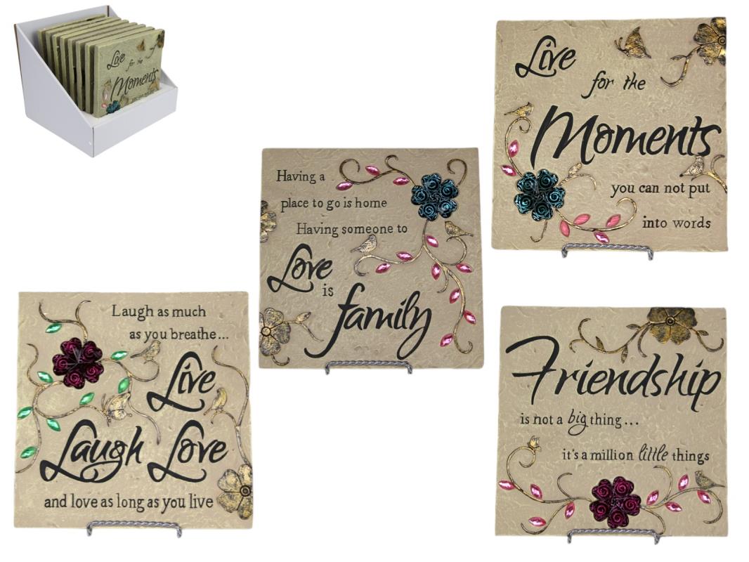 Garden Plaque with Wording – 20cm