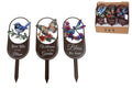 Metal Garden Stake 3 ass in Display – 31cm