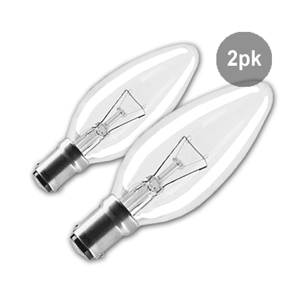 25W, B15, Candle Type Light Bulbs, 2 Pack - Price Busters Variety