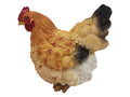 Sitting Brown Chicken – 25cm