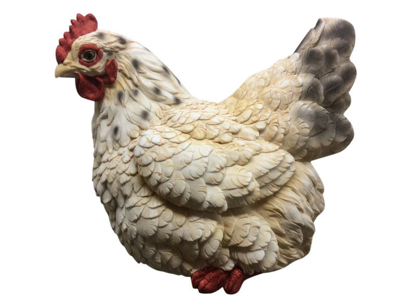 White Sitting Chicken – 26cm