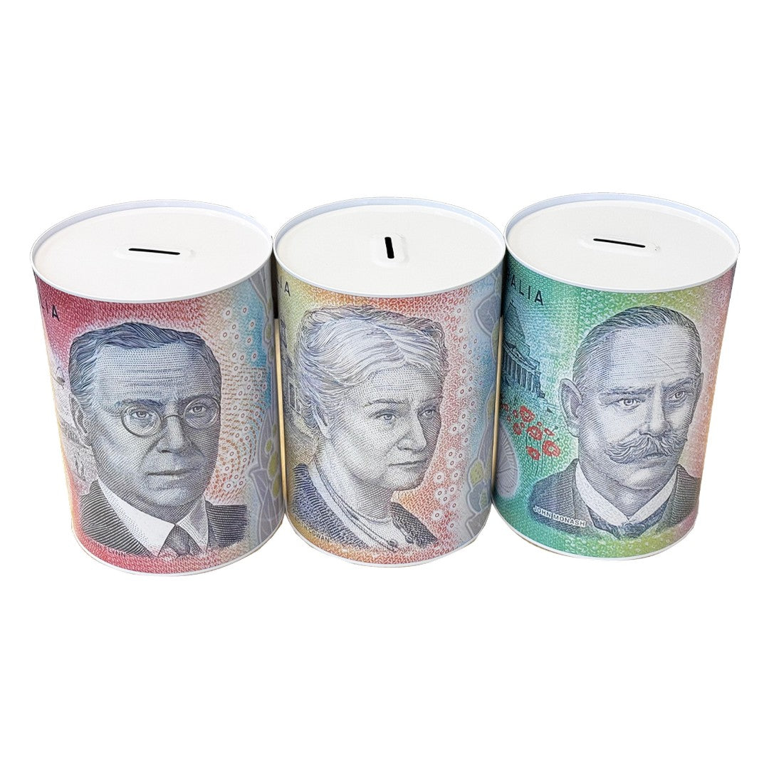 Money Tin Lrg 15 x 21.5cm product photo - Price Busters Variety