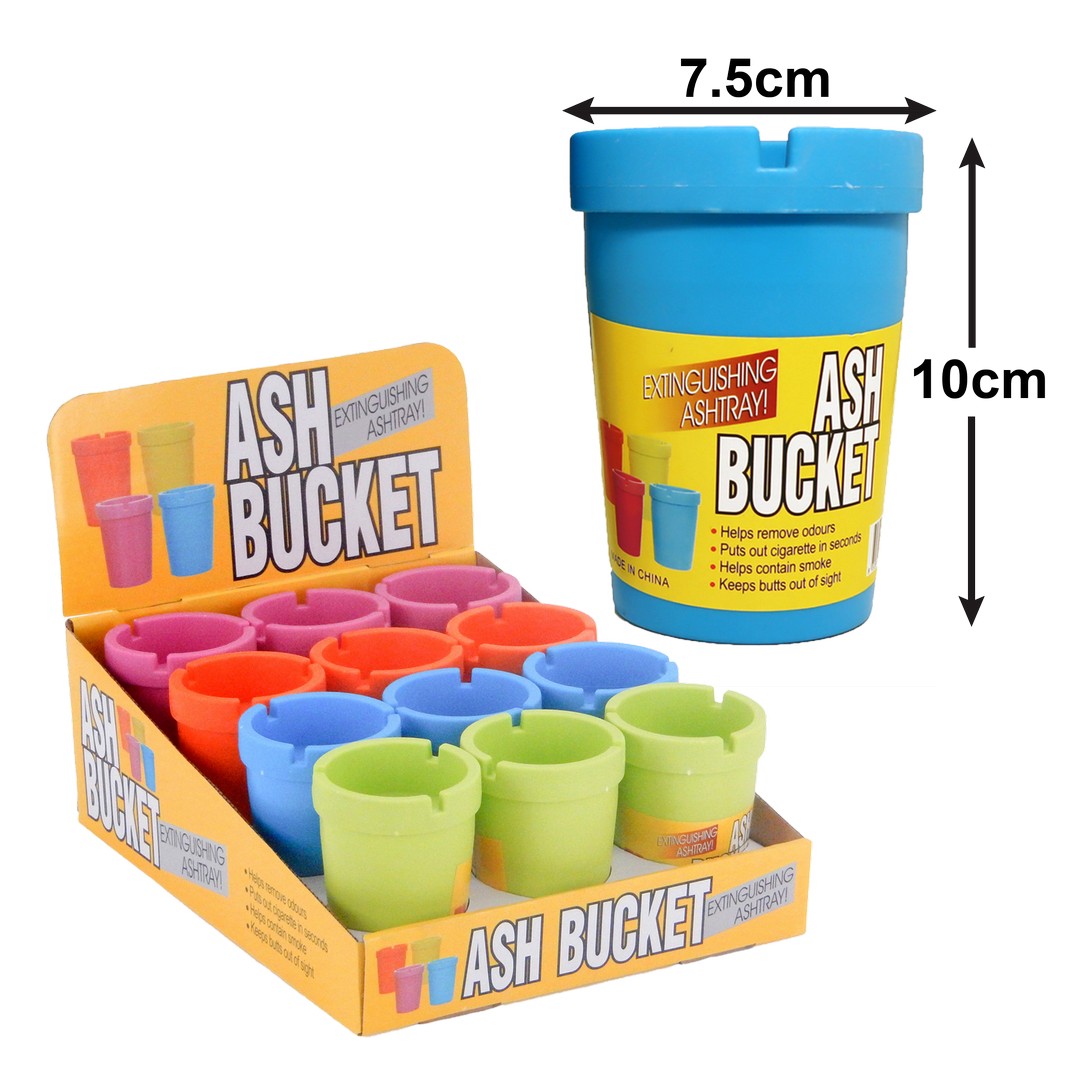 Ash Bucket Small - Colour Lid product photo - Price Busters Variety