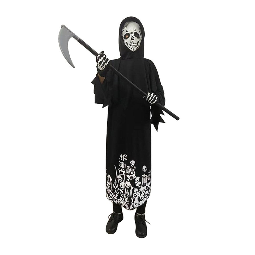 Boys' White Skulls Halloween Costume
