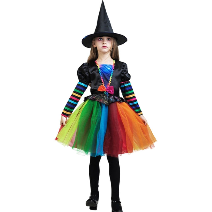Kids' Rainbow Witch Halloween Costume