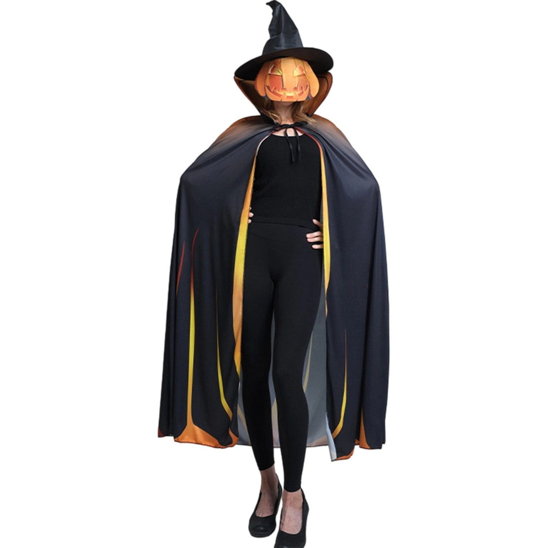 Adult Pumpkin Cape Halloween Costume