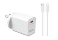 Charger 240V PD25W Type C with PD Type C to 8 Pin Cable.
