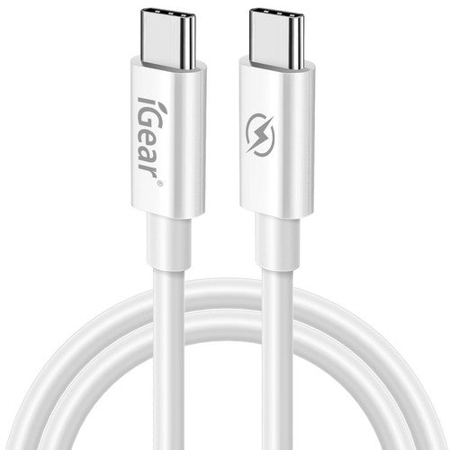 Cable Chg/Sync PD 100W Type-C to Type-C White 1m