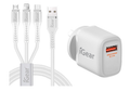 Igear Charger 240V with 3 in 1 Cable White