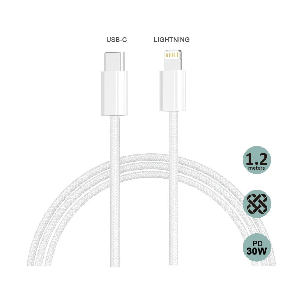 Type - C To Lightning Cable 1.2m - Price Busters Variety