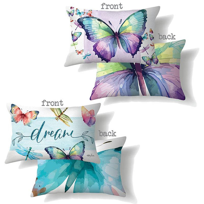 Cushion with Butterfly & D'Fly – 30 × 50cm