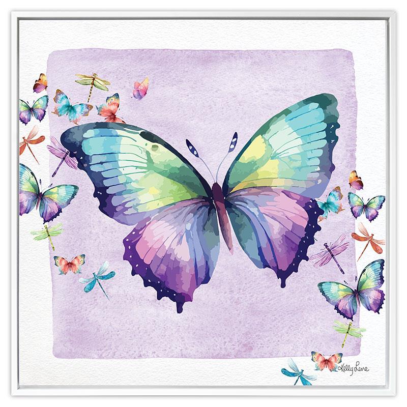 Canvas Butterfly Design – 40 × 40cm