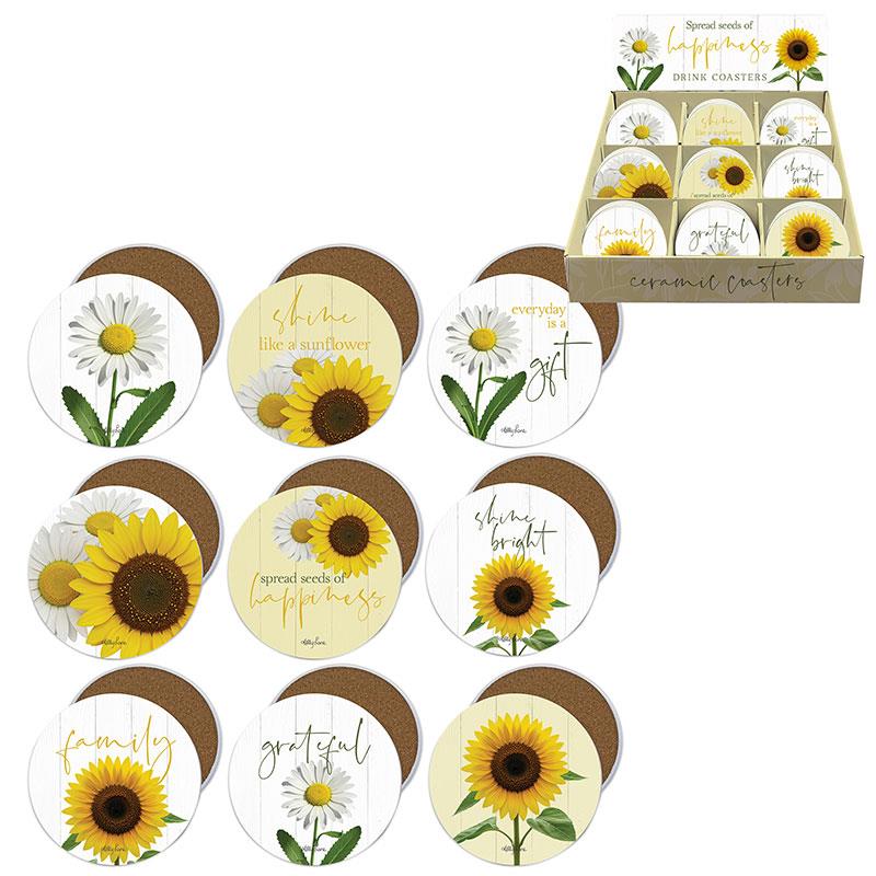 Sunflower & Daisy Coaster