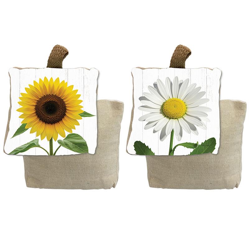Sunflower & Daisy Door Stop 2 ass