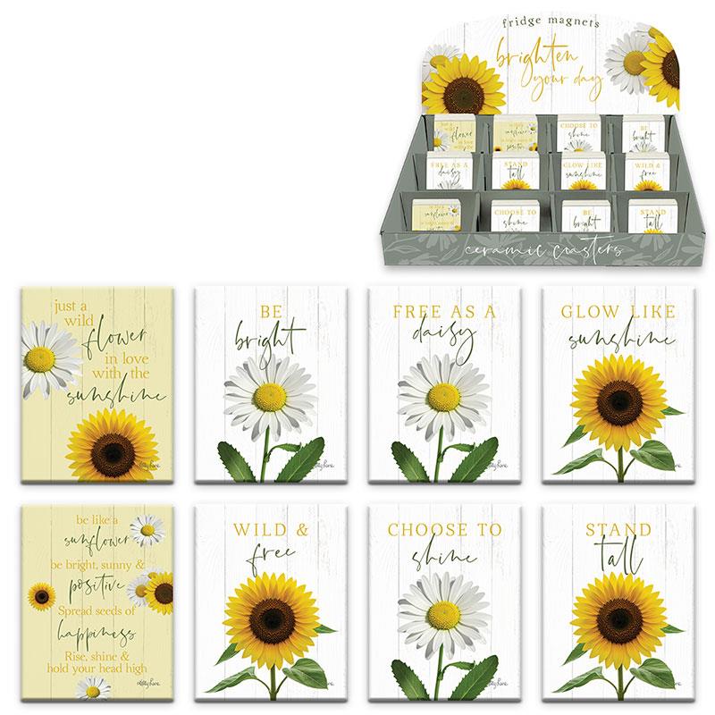 Sunflower & Daisy Magnet