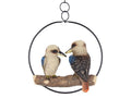 Twin Kookaburras in Ring – 20cm