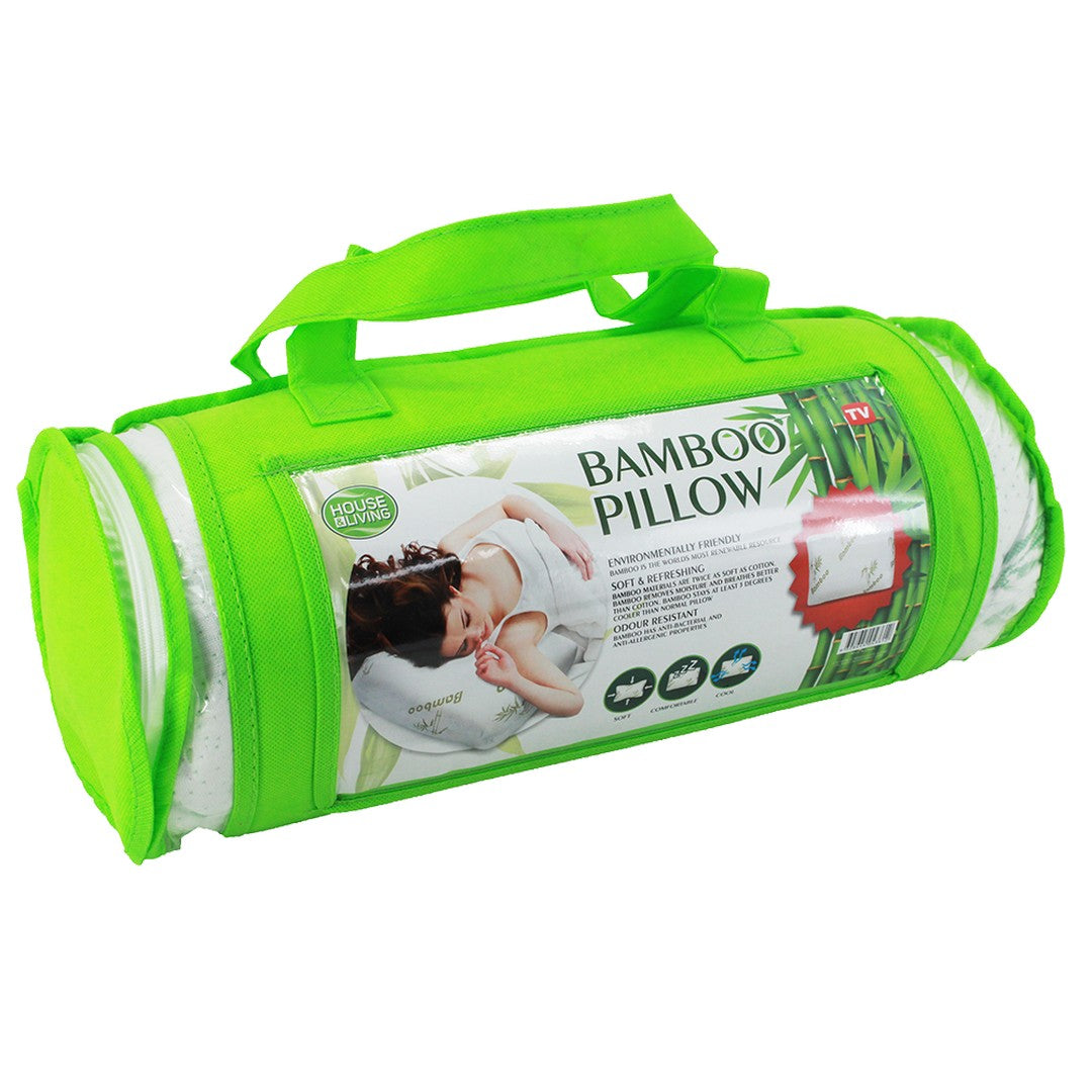 Pillow Rolled Bamboo 40 x 55cm product photo - Price Busters Variety