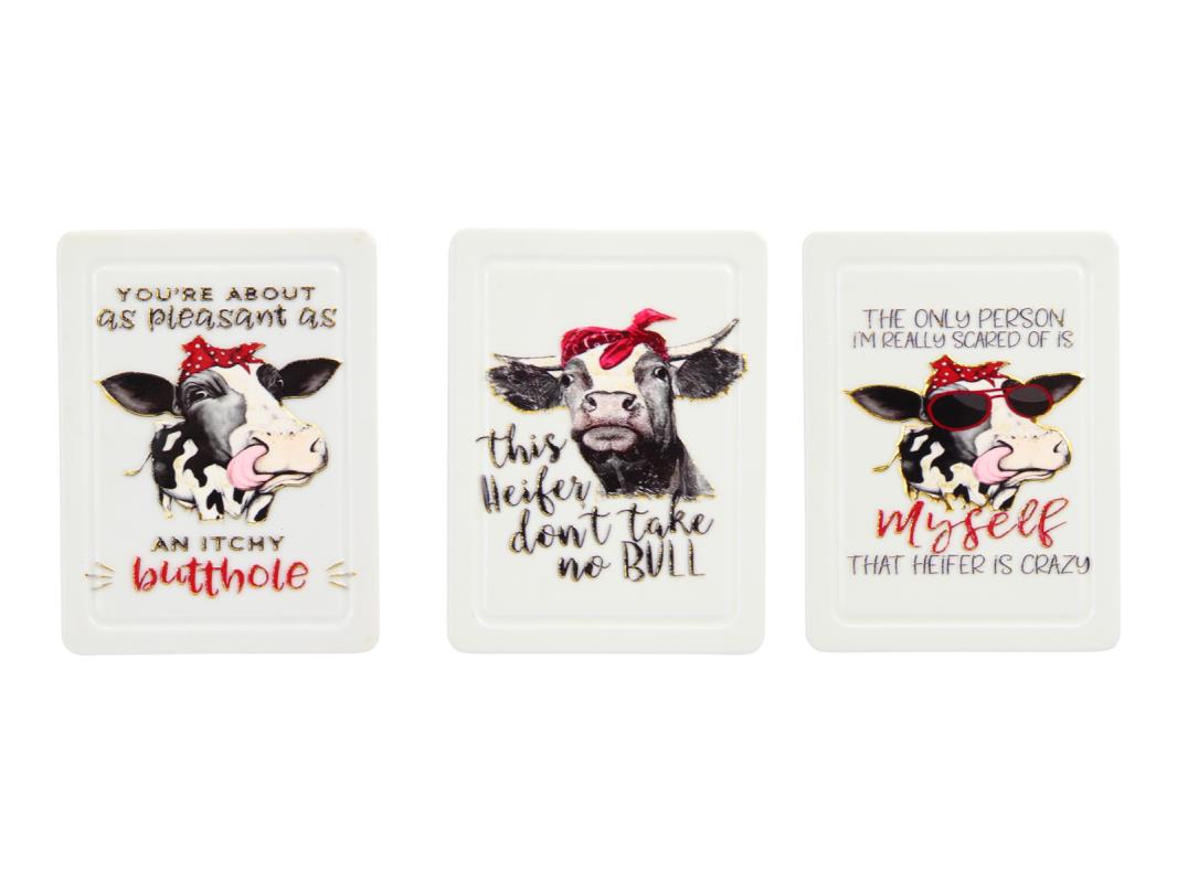 Cow Funny Sayings Magnet – 6 × 8cm