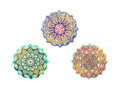 Mandala Design with Gold Foil Magnet 3 Assorted – 6 × 6cm