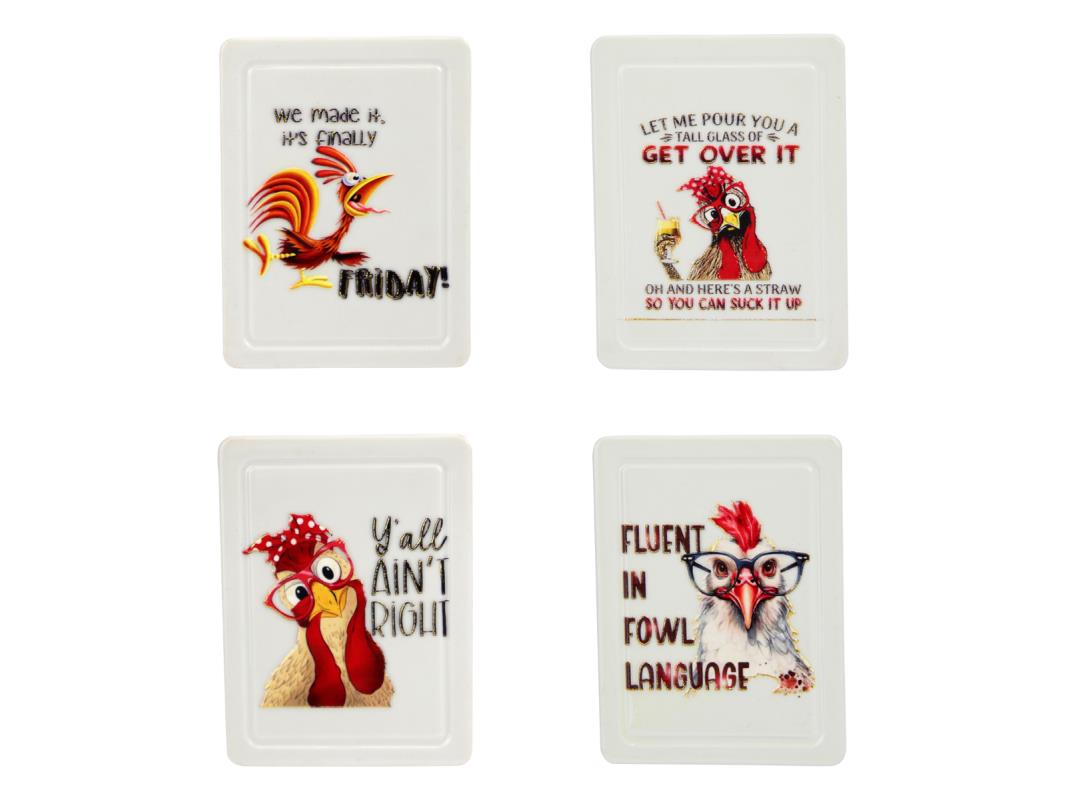 Comical Rooster Magnet – 6 × 8cm