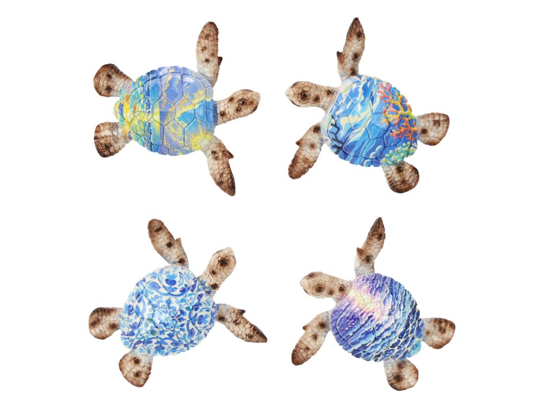 Mosaic Turtle Magnet – 8cm