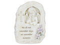 Memorial Cherub with Flowers – 17cm