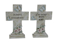 Memorial Cross with Butterfly 2 Assorted – 17cm