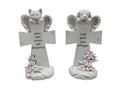 Cat & Dog on Memorial Cross 2 Assorted – 18cm