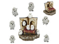 White Owl on Spell Book Stand 6 Assorted – 5cm