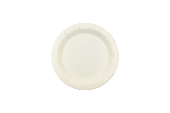 FSC Round White Paper Plate - 180mm - 15 Pack