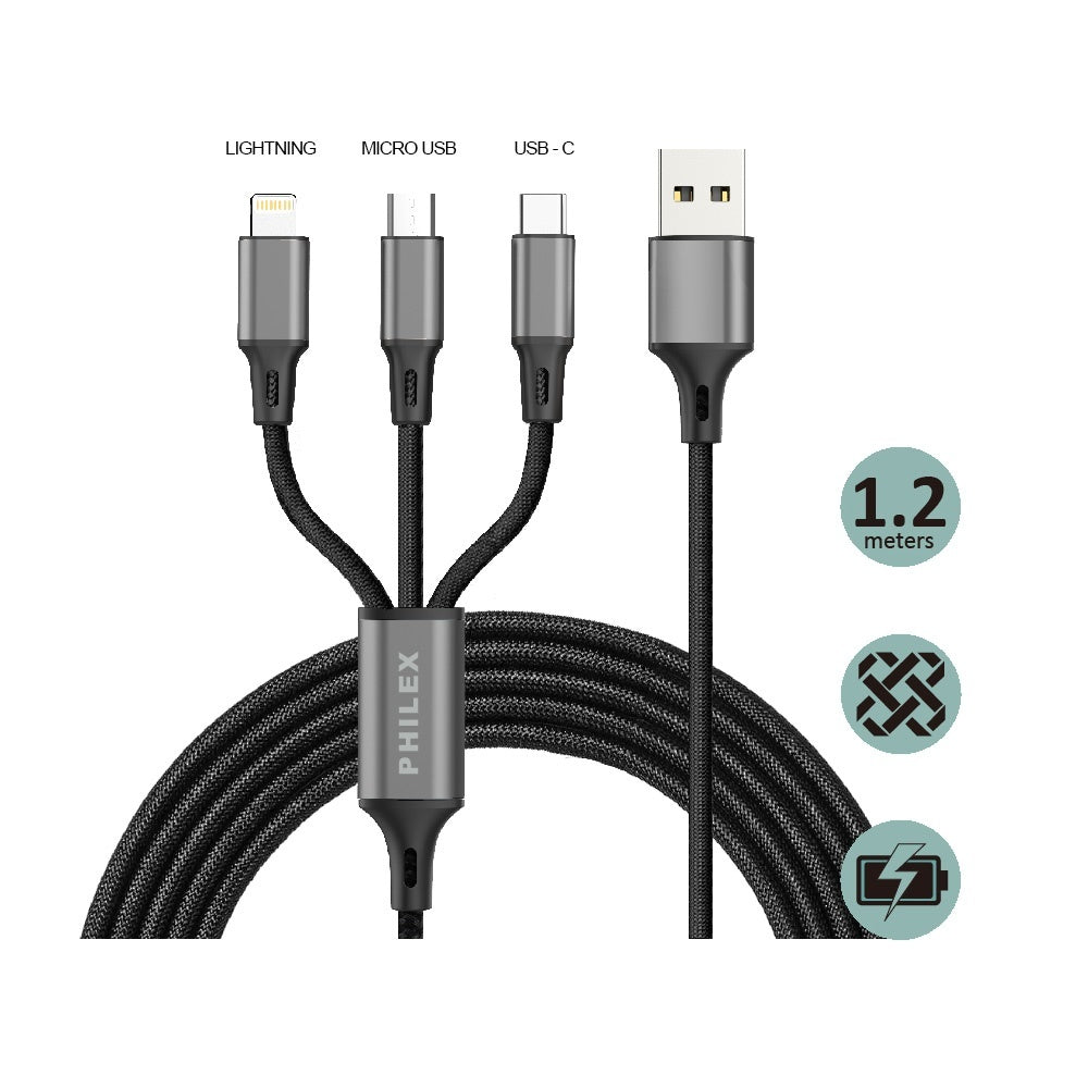 3 - In - 1 Charging Cable - Price Busters Variety
