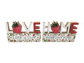 Love/Home Plaque with Strawberry 2 Assorted – 20cm
