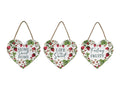 Hanging Heart Plaque with Strawberry – 14cm