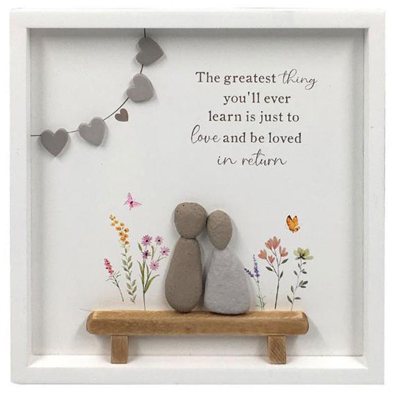 Couple in Hanging Plaque – 20 × 20cm