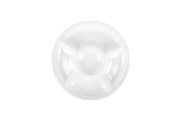 White Round Divider Dish - 345mm - 2 Pack