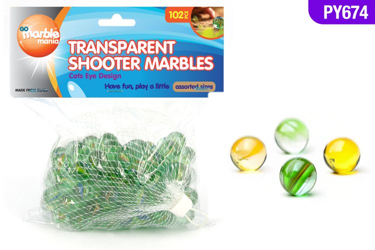 102 Piece Glass Marbles Value Pack