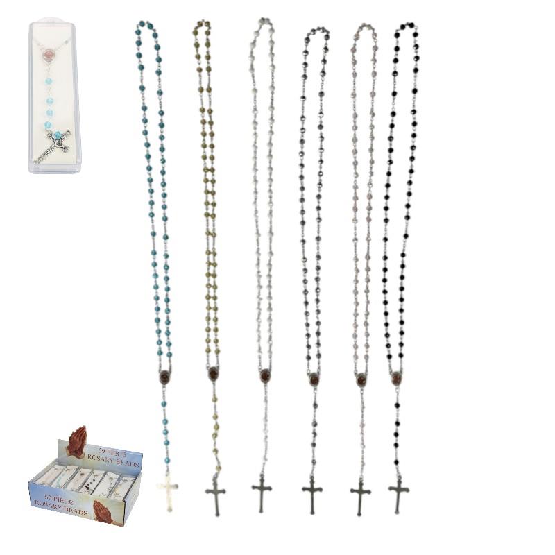 59 Piece Rosary Beads 6 ass