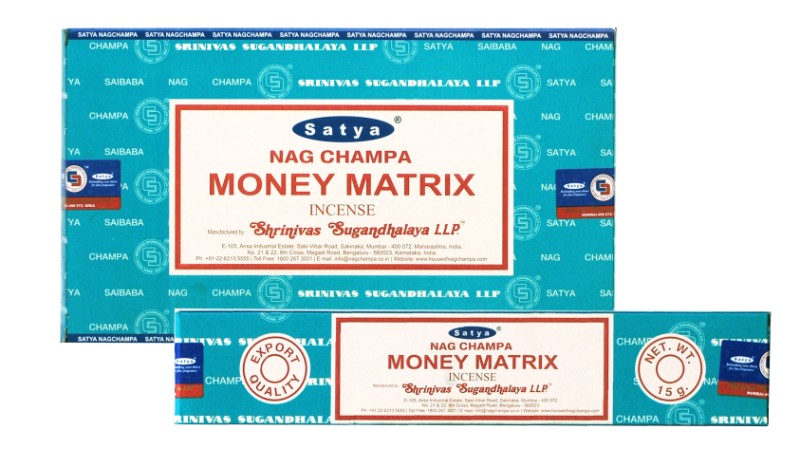 Satya Money Matrix Incense – 15 grams