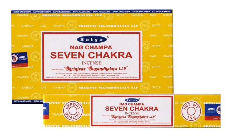 Satya Seven Chakra Incense – 15grams