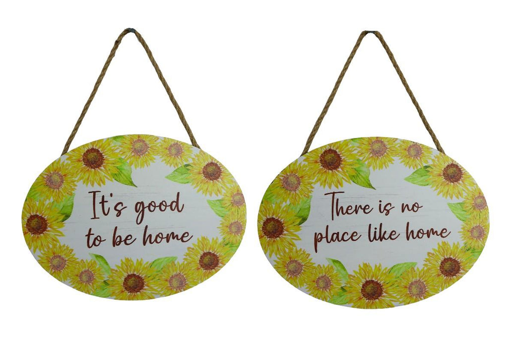 Hanging Sunflower MDF Plaque – 20 × 15cm