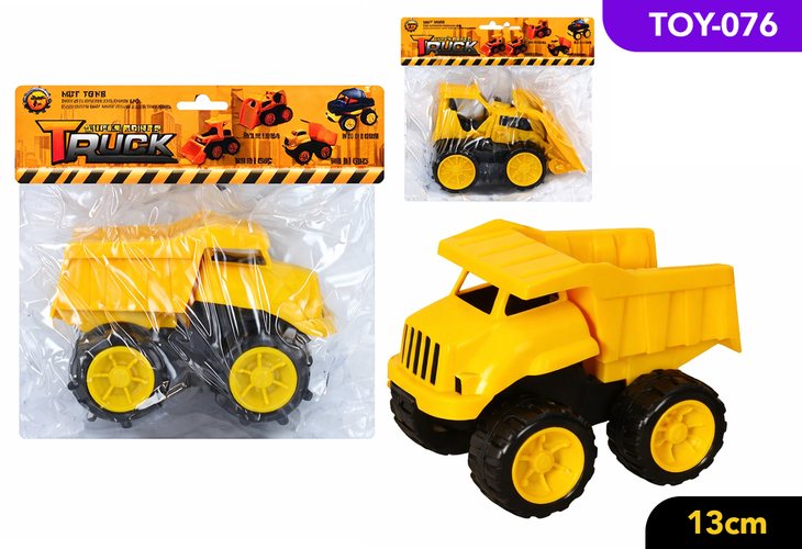 1 Piece Construction Truck - 13 cm