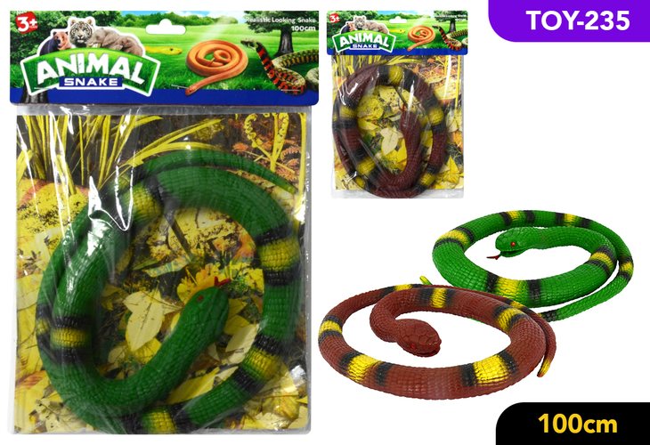 1 Piece Scary Plastic Snake - 100 cm