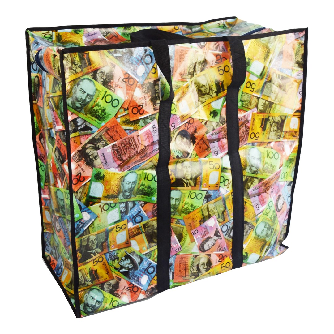 Bags Au$ Money 70 x 75 x 30cm product photo - Price Busters Variety