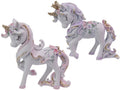 Unicorn with Flowers & Glitter 2 Assorted – 9cm