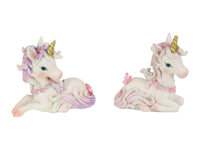 Sitting Unicorn with Butterfly 2 Asst – 8cm