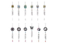 Spiral & Glass Mixed Wind Chime Pack 12