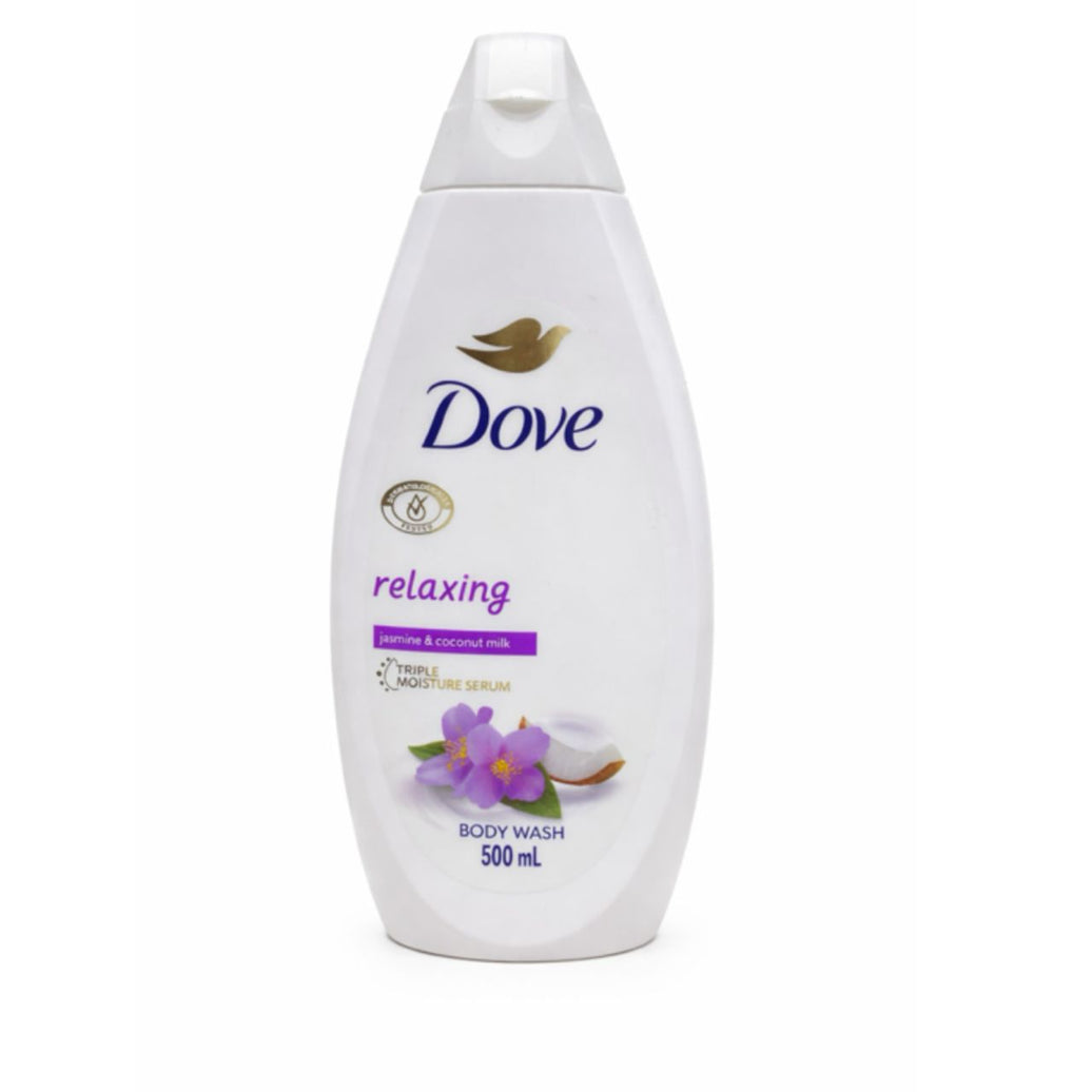Dove Body Wash Relaxing Triple Moisture Serum Jasmine & Coconut Milk 500ml